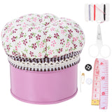 Pumpkin Wrist Pin Needle Cushion with Storage Box for Sewing