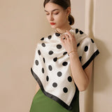 Dot Silk Scarves Women's Printed Shawls