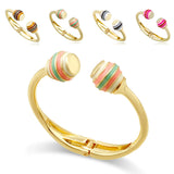 Colorful Enamel Cuff Bracelet Bangle for Women