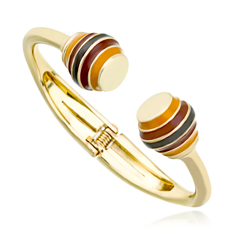 Colorful Enamel Cuff Bracelet Bangle for Women