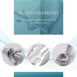 Double Antenna Mast Clamp V Block with U Bolts Heavy Duty Anti-Rust Mount