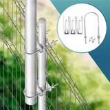 Double Antenna Mast Clamp V Block with U Bolts Heavy Duty Anti-Rust Mount