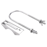 Double Antenna Mast Clamp V Block with U Bolts Heavy Duty Anti-Rust Mount