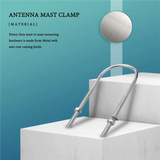 Double Antenna Mast Clamp V Block with U Bolts Heavy Duty Anti-Rust Mount