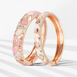 Double Bangles For Women 2 PCS Bracelet Femme Women's Hand Bracelets