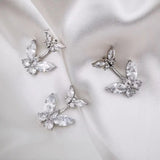 Sterling Silver Double Butterfly Navel Piercing Belly Button Rings