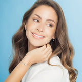 Eternity Moissanite Bracelet 925 Sterling Silver Charm Jewelry Gift
