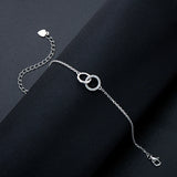 Eternity Moissanite Bracelet 925 Sterling Silver Charm Jewelry Gift