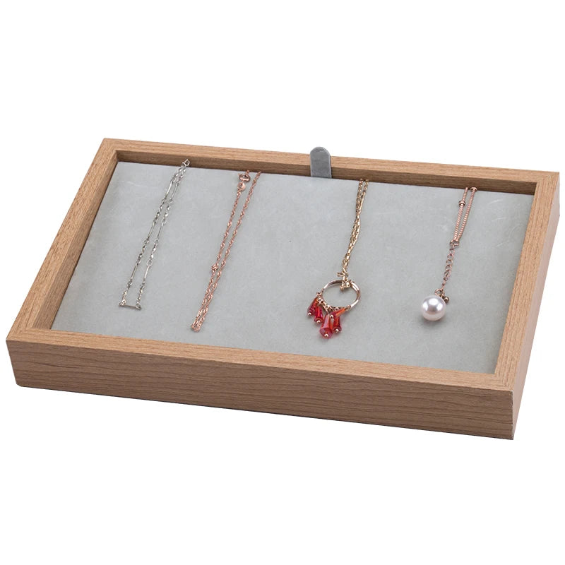 Rosewood Pattern Wood Necklace Pendant Tray