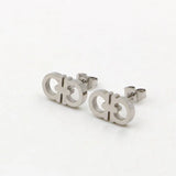 Double D Women's Earrings Stainless Steel Couple Jewelry