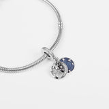 Double Dangle Tree & Galaxy Moon Charm Crystals Beads