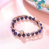 6mm Tiger Eye Buddha Bracelet Natural Stone Beads Women Yoga Bracelet