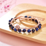 6mm Tiger Eye Buddha Bracelet Natural Stone Beads Women Yoga Bracelet