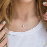 Rose Cubic Zirconia Necklace Fair Style