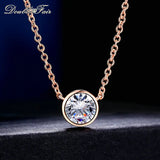 Rose Cubic Zirconia Necklace Fair Style