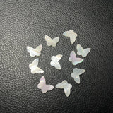13.2x9.6x2mm Flat Polished MOP Shell Butterfly Gemstone