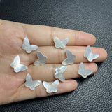 13.2x9.6x2mm Flat Polished MOP Shell Butterfly Gemstone