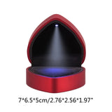 LED Ring Box Jewelry Storage Pouch with Light