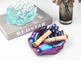Crystal Epoxy Resin Mold for Double Hands Ashtray DIY Dish