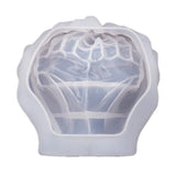 Crystal Epoxy Resin Mold for Double Hands Ashtray DIY Dish