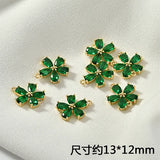 Zircon Flower Jewelry Set Copper Plated 18K Real