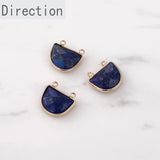 Natural Crystal Pendant DIY Necklace Earrings Set