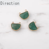 Natural Crystal Pendant DIY Necklace Earrings Set