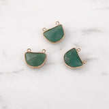 Natural Crystal Pendant DIY Necklace Earrings Set