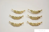 Copper Plated Hanging Leaves Earring Studs DIY Material