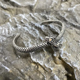 Snake Punk Stainless Steel Bracelet Open Adjustable Animal Bracelet For Mens