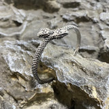 Snake Punk Stainless Steel Bracelet Open Adjustable Animal Bracelet For Mens