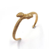 Snake Punk Stainless Steel Bracelet Open Adjustable Animal Bracelet For Mens