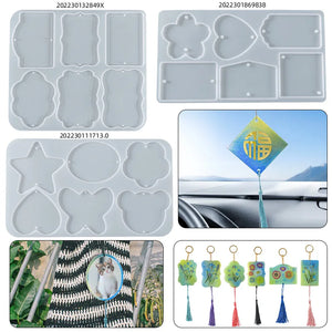 Tassel Pendant Keychain Silicone Mould DIY Resin Mold