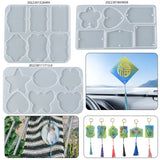Double Hole Tassel Pendant Keychain Silicone Mold