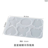 Double Hole Tassel Pendant Keychain Silicone Mould