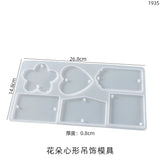 Double Hole Tassel Pendant Keychain Silicone Mould