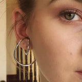 Double Hooping Ear Cuff Clip Cartilage Lobe No Piercing Earrings