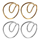 Double Hooping Ear Cuff Clip Cartilage Lobe No Piercing Earrings
