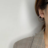 Double Hooping Ear Cuff Clip Cartilage Lobe No Piercing Earrings