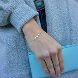 Double Layer Bracelet Coins Jewelry Charms Vintage Boho Ankle Bracelet