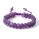 Natural Stone Crystal Bracelet Tiger Eye Agate Fluorite Amethyst