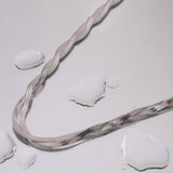 Double Layer Cross Snake Chain Necklace 18k Plated Stainless Steel