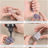 Double Layer Quicksand Silicone Mold - Moon Star Bear Rabbits Style Keychain