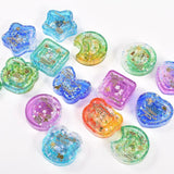 Double Layer Quicksand Silicone Mold - Moon Star Bear Rabbits Style Keychain