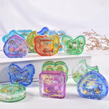 Double Layer Quicksand Silicone Mold Keychain Mould