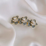 Gray Daisy Flower Spring Hair Clip Hairpins for Women