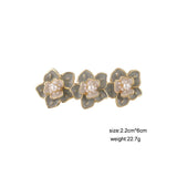 Gray Daisy Flower Spring Hair Clip Hairpins for Women