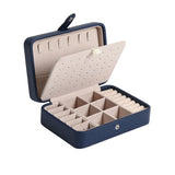 Double Layer Earring Necklace Travel Jewelry Box Gift Display Holder Storage