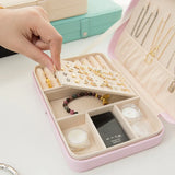 Double Layer Jewelry Storage Box Ring Necklace Organizer