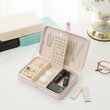 Double Layer Jewelry Storage Box Ring Necklace Organizer